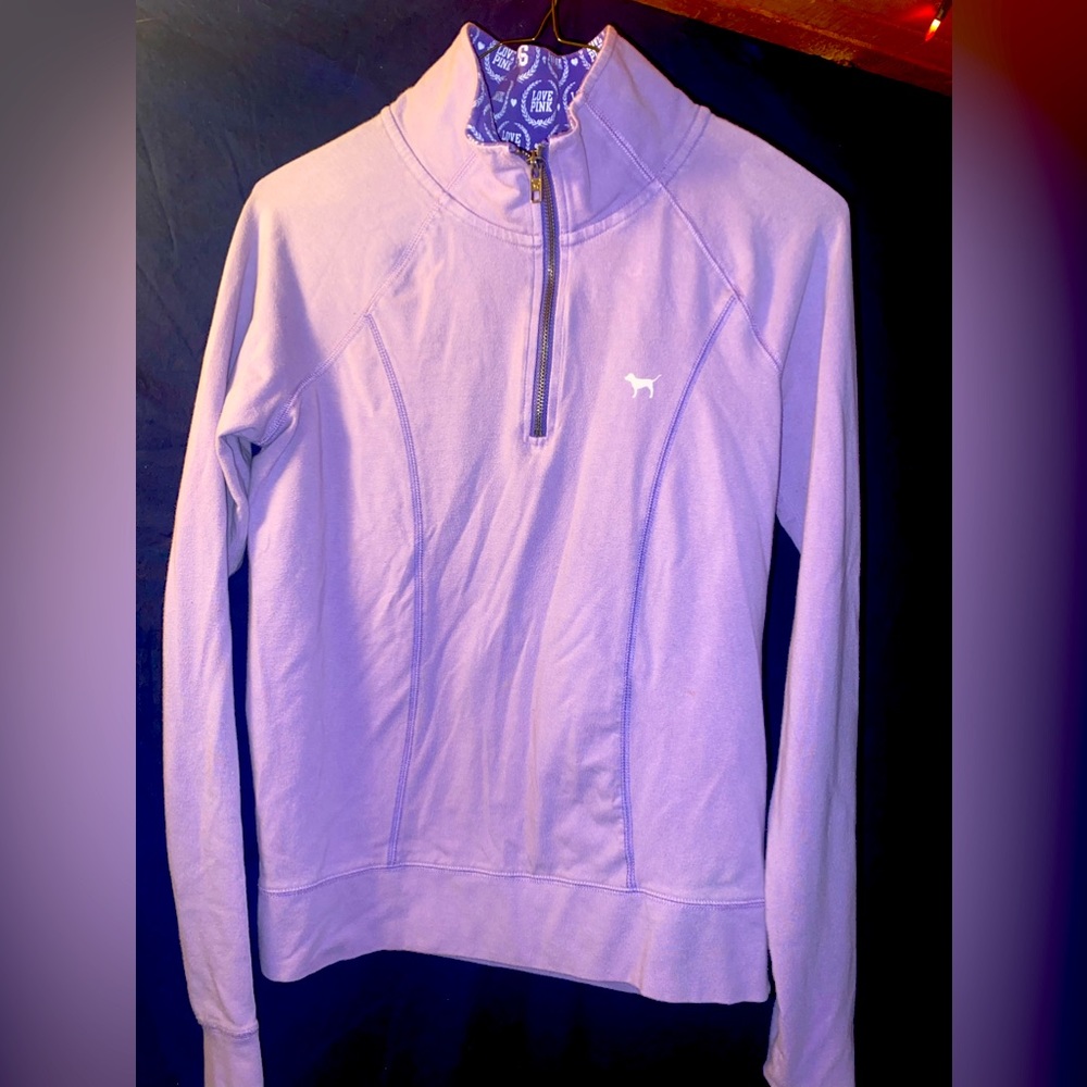 Victoria’s Secret PINK collared sweatshirt/jacket, lilac colored